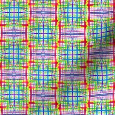 Bright Gauzy Checks - Small Scale