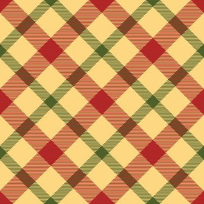 (small-scale) Holiday Plaid 3  - Diagonal