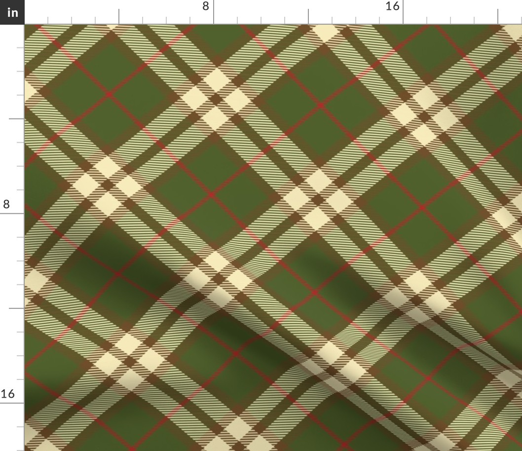 Christmas Tartan #2 - Diagonal