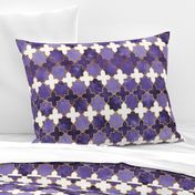 Normal scale // Moroccan tiles inspiration // ultraviolet purple golden lines