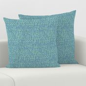 cuneiform writing - navy on sea green