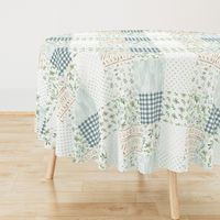 Boho Eucalyptus Whole Cloth // Cheater Quilt