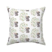 4"Floral Baby Elephant Version 3