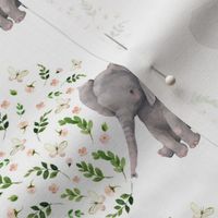 4" FLORAL BABY ELEPHANT VERSION 2