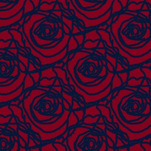 Scribbled Roses (#031838 on wine)