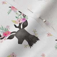 Deer Pink Floral Antlers - Baby Bedding Sheets Blankets Ginger Lous