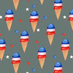 Red, White and Blue Ice Cream // Sirocco