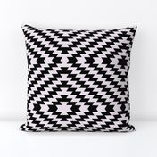 Modern Kilim - black and white