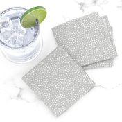 Snow bubbles - Arctic collection - white on Dove grey