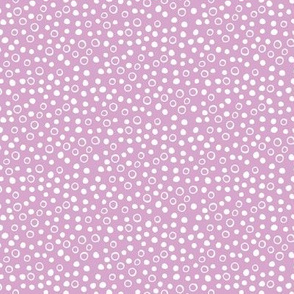Snow bubbles - Arctic collection - white on pink