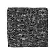 Tropical Animal Print Zebra Black White Grey Geometric Pattern