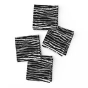 Tropical Animal Print Zebra Black White Grey Geometric Pattern