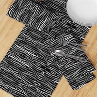 Tropical Animal Print Zebra Black White Grey Geometric Pattern