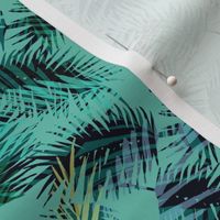 Palm Tree Tropical Summer Green Geometric Pattern