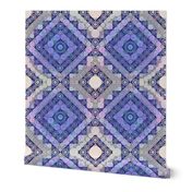 Modern Kilim in Violet