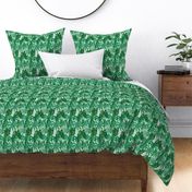 Palm Tree Tropical Summer Green Geometric Pattern