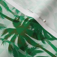 Palm Tree Tropical Summer Green Geometric Pattern