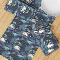 Palm Tree Tropical Summer Purple Geometric Pattern