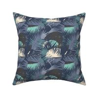 Palm Tree Tropical Summer Purple Geometric Pattern