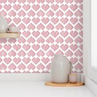 Small scale // "Kilim" my heart // pastel pink hearts