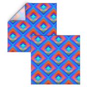 Bright Rainbow Gradient Kilim Eye 2