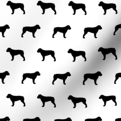 American Bulldog Black Silhouette