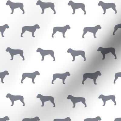 American Bulldog Cool Grey Silhouette