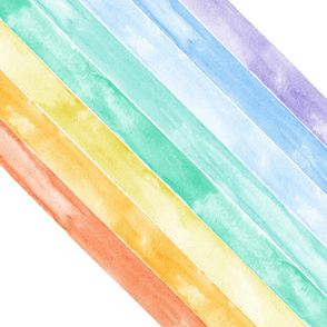 watercolor rainbow (90)- wholecloth 1 yard cut (42")