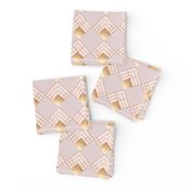 Modern Art Deco in Blush & Gold - Small version