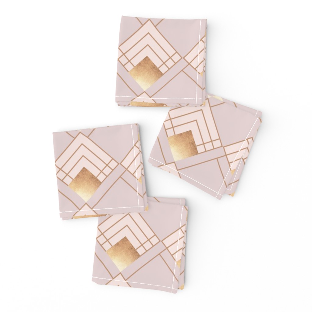 Modern Art Deco in Blush and Gold - large