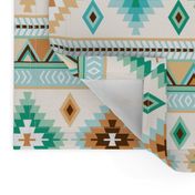 green and sand kilim