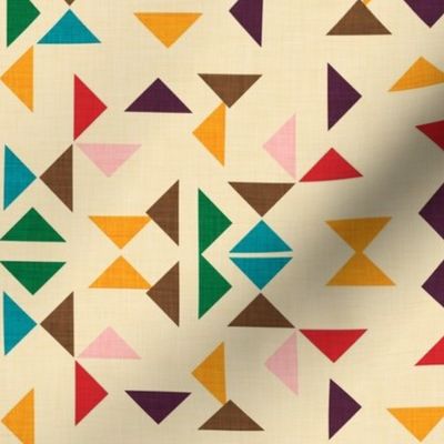 kilim triangle beige background