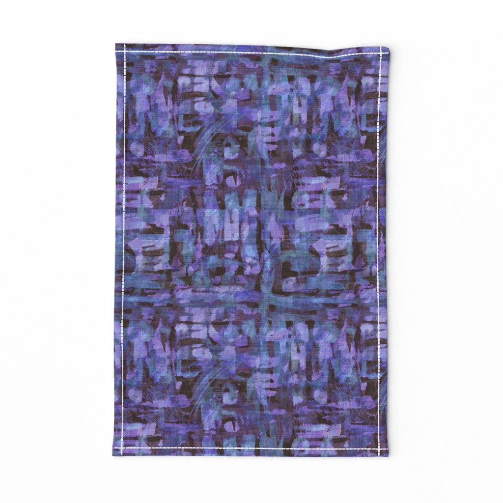 Brush strokes-purple blue black