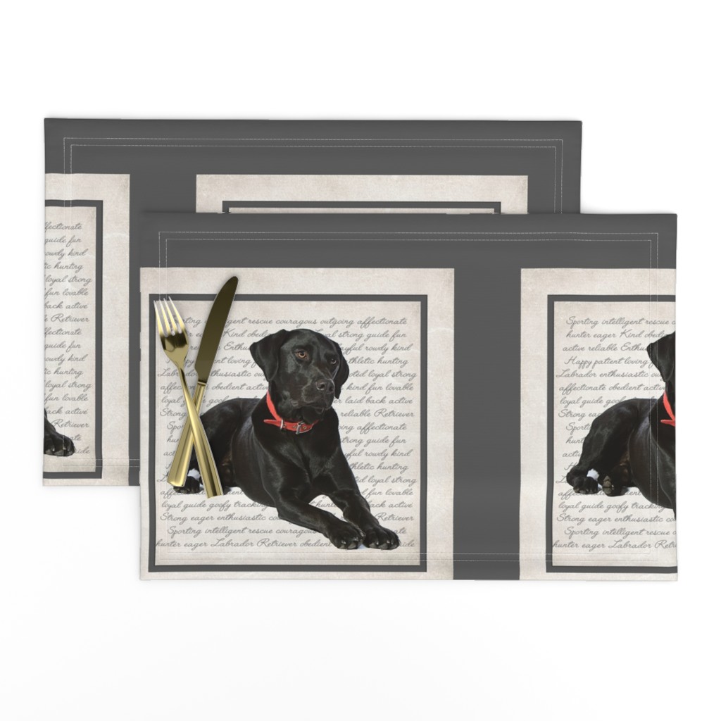 Black Lab Quilt/Pillow Panel