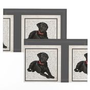 Black Lab Quilt/Pillow Panel