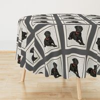 Black Lab Quilt/Pillow Panel