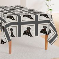 Black Lab Quilt/Pillow Panel