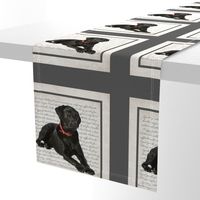 Black Lab Quilt/Pillow Panel