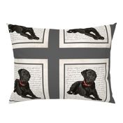 Black Lab Quilt/Pillow Panel