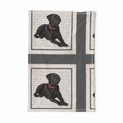 Black Lab Quilt/Pillow Panel