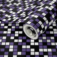 Medium Mosaic Squares in Black, Ultra Violet, and White