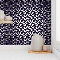 Medium Mosaic Squares in Black, Ultra Violet, and White