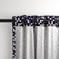 Medium Mosaic Squares in Black, Ultra Violet, and White