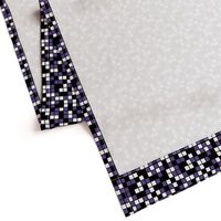 Medium Mosaic Squares in Black, Ultra Violet, and White