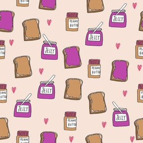pbj // peanut butter and jelly fun kids foods fabric blush