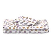 pbj // peanut butter and jelly fun kids foods fabric white lavender