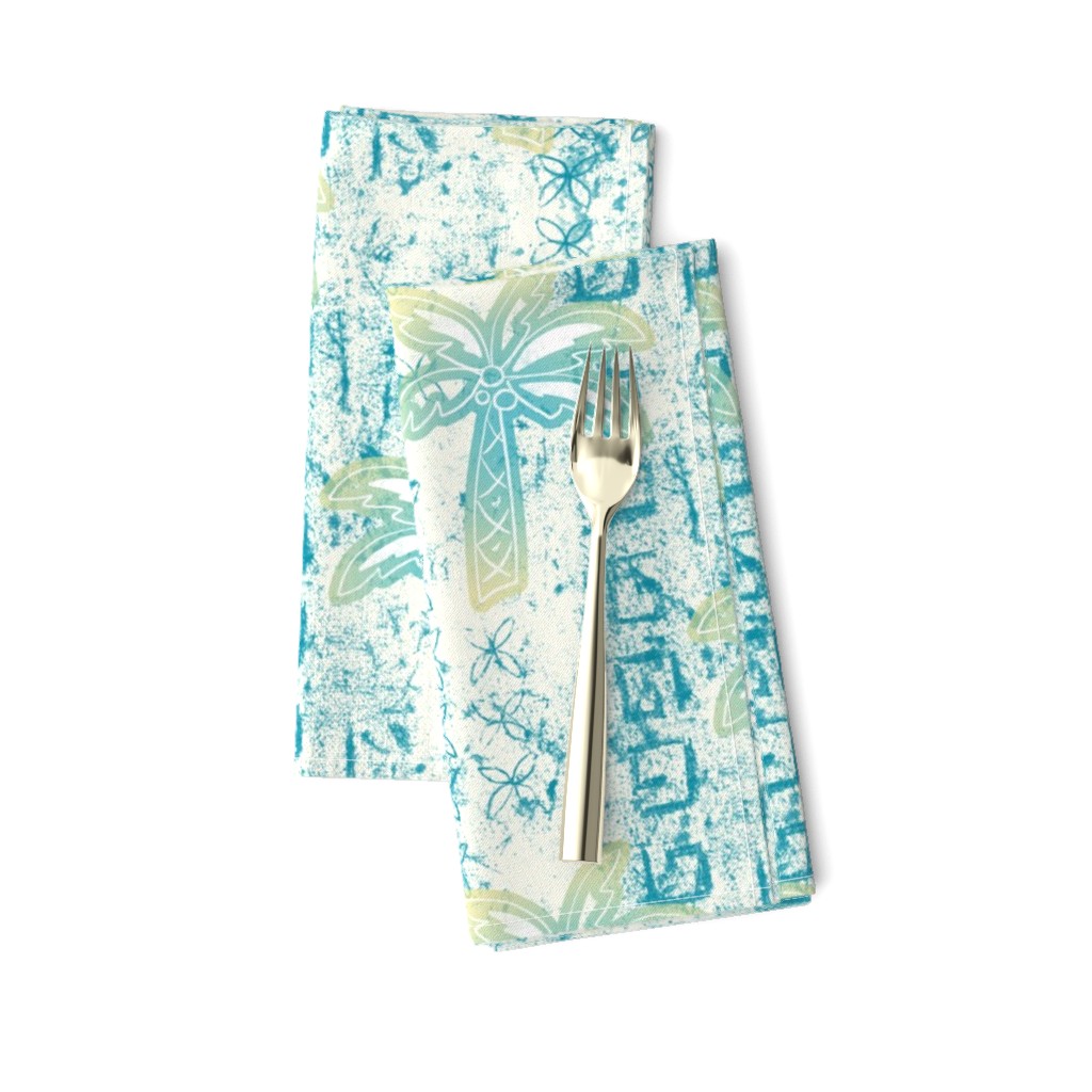 palms batik - teal