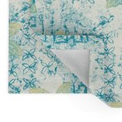 palms batik - teal