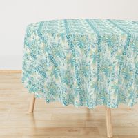 palms batik - teal