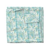 palms batik - teal